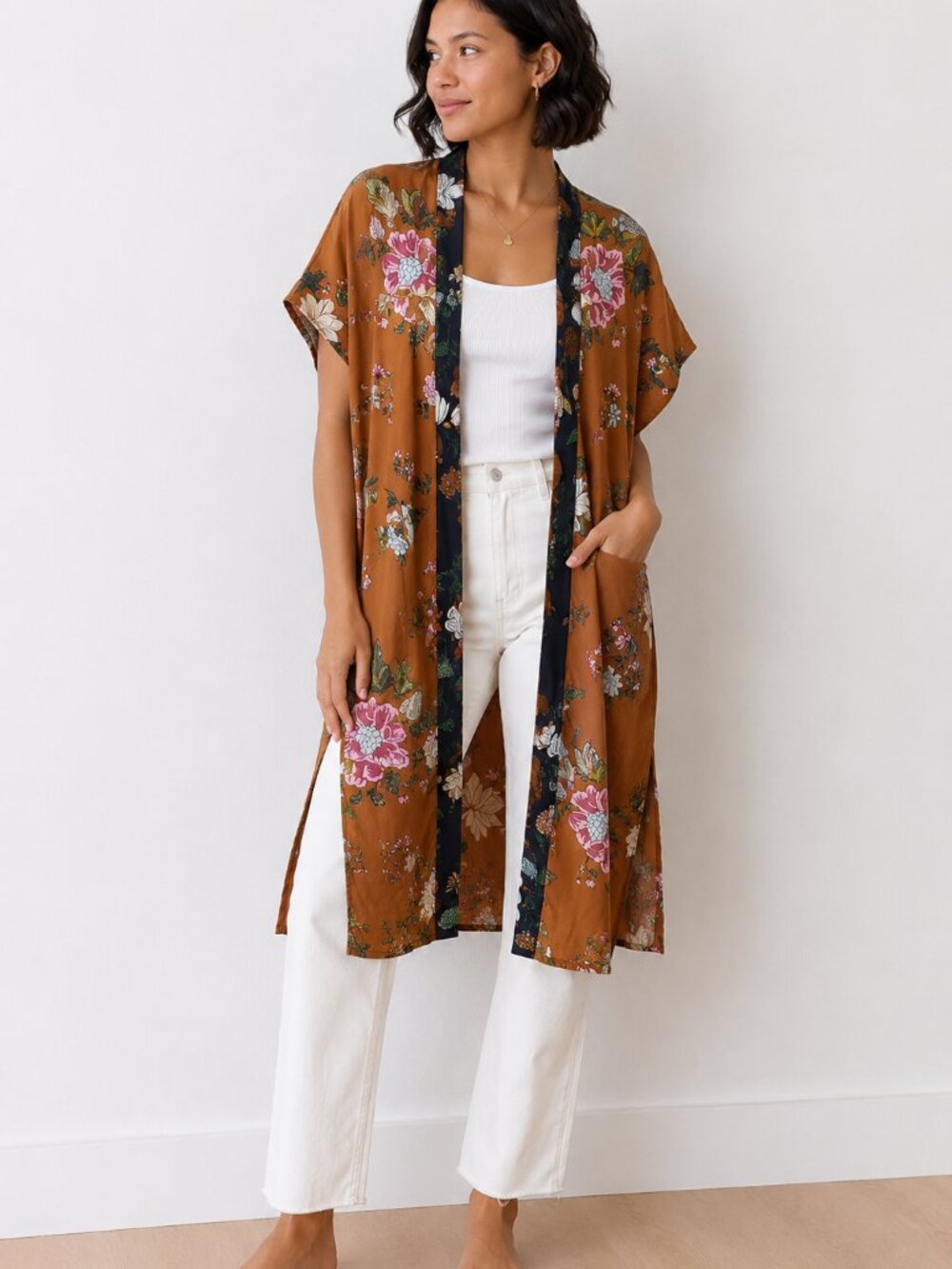 Women's Floral Duster